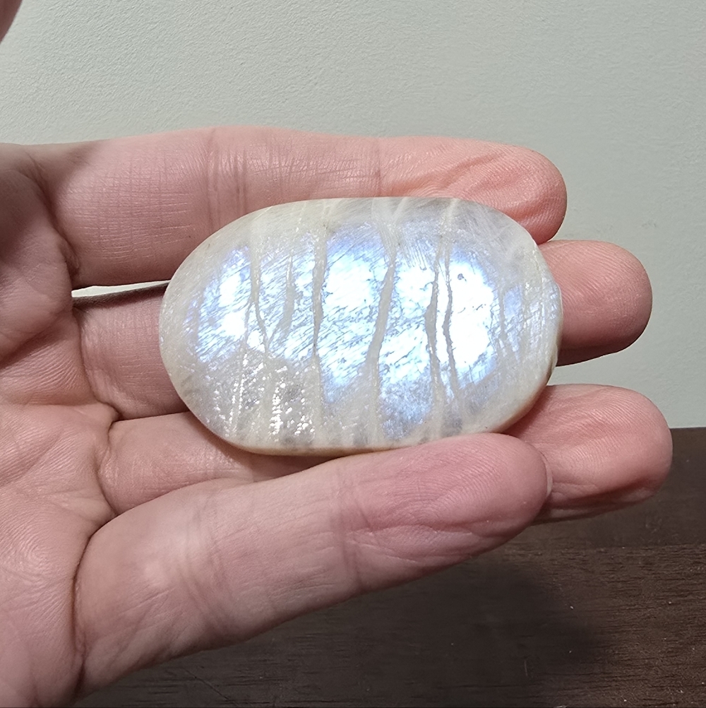 Moonstone Crystal Palmstone #B - Picture 4 of 5